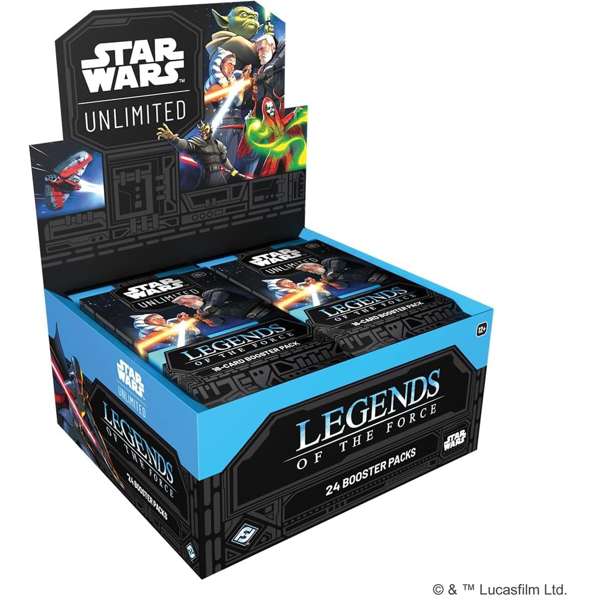Star Wars Unlimited Legends Of The Force Booster Display 24 Packs 384 Trading Cards Jedi And Sith Ages 12+