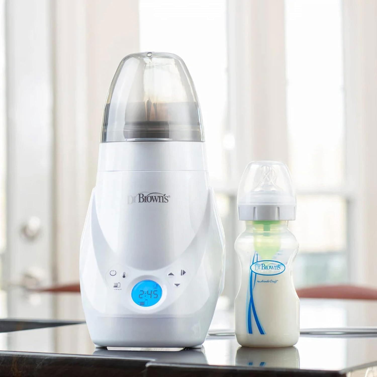 Dr Brown Deluxe Baby Bottle Warmer and Steriliser 240V 500W White Electric Steam Warmer with Sterilisation Function - Image 11