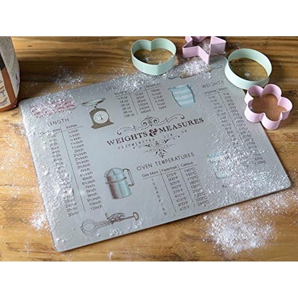 Creative Tops Glass Worktop Saver Weights & Measures Pastry Board Toughened Heat-Resistant Glass 40 x 30 cm - Image 4