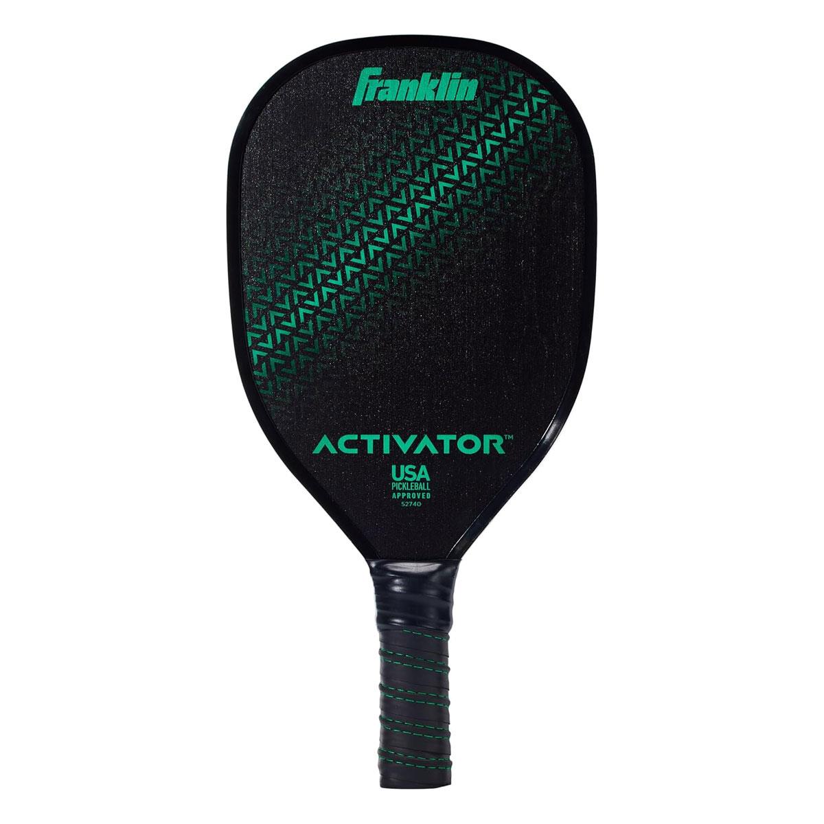 Franklin Sports Activator Wood Pickleball Paddle USAPA Approved 7-Ply Construction Small Grip Black/Green