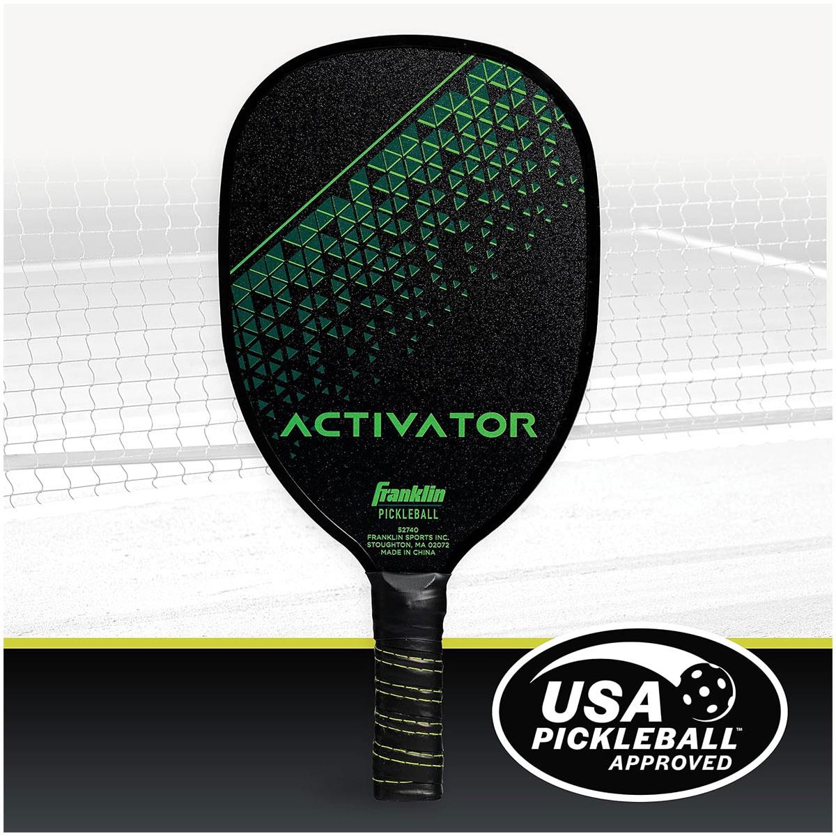 Franklin Sports Activator Wood Pickleball Paddle USAPA Approved 7-Ply Construction Small Grip Black/Green - Image 6