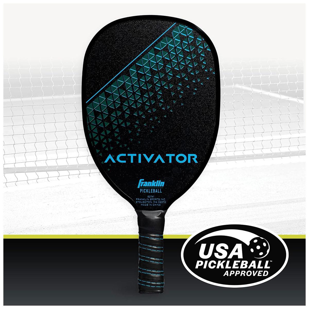 Franklin Sports Activator Wood Pickleball Paddle USAPA Approved 7-Ply Construction Small Grip Black Blue - Image 6