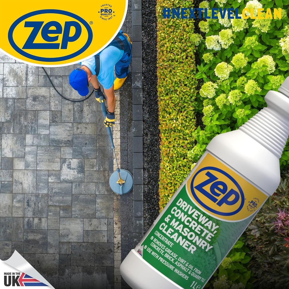 Zep Driveway Concrete & Masonry Cleaner Concentrate 1L – Patio Paving Asphalt & Path Cleaner - Image 5