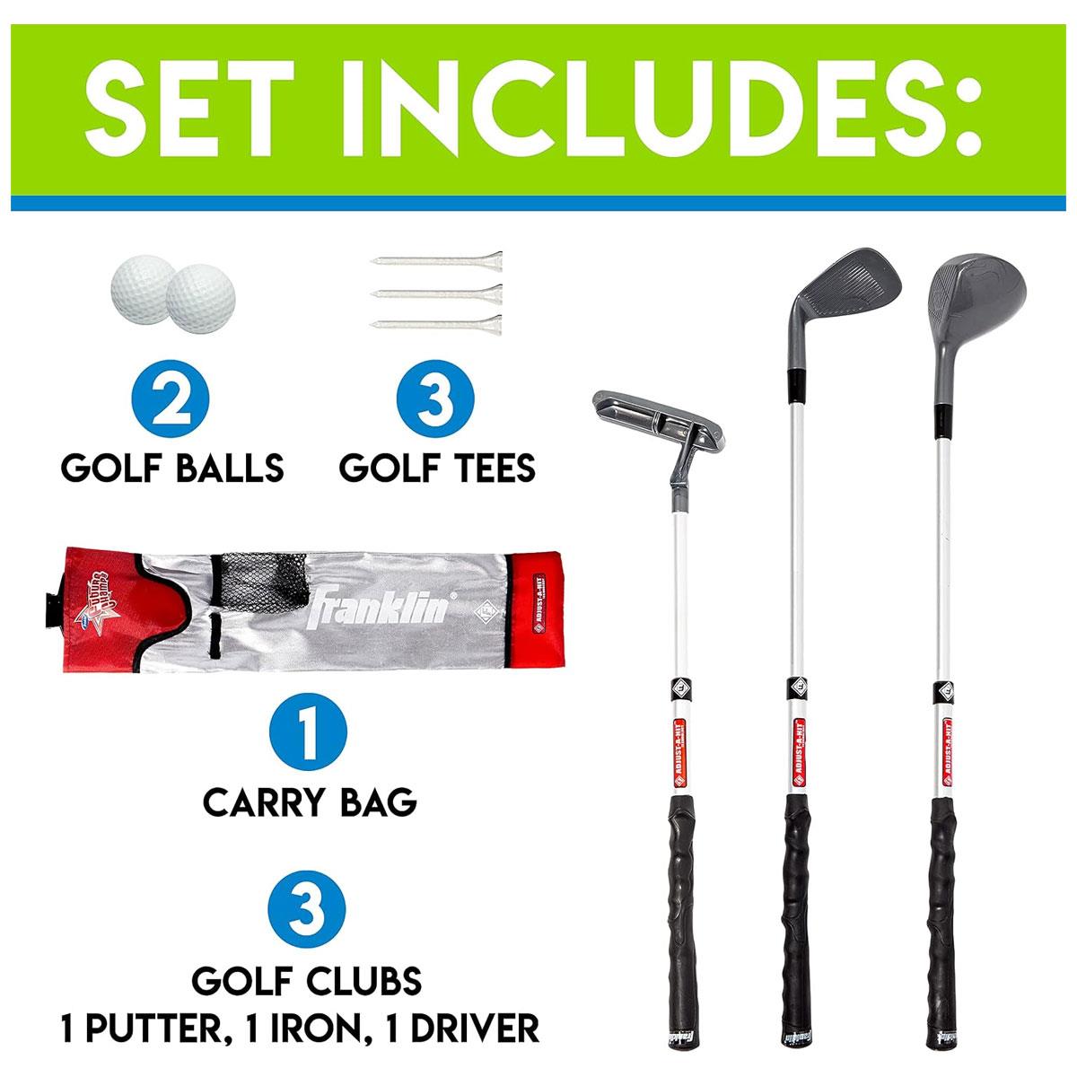 Franklin Future Champs Youth Golf Set Multicolour Junior Clubs with Bag Balls & Tees Right-Handed Ages 3+ - Image 2