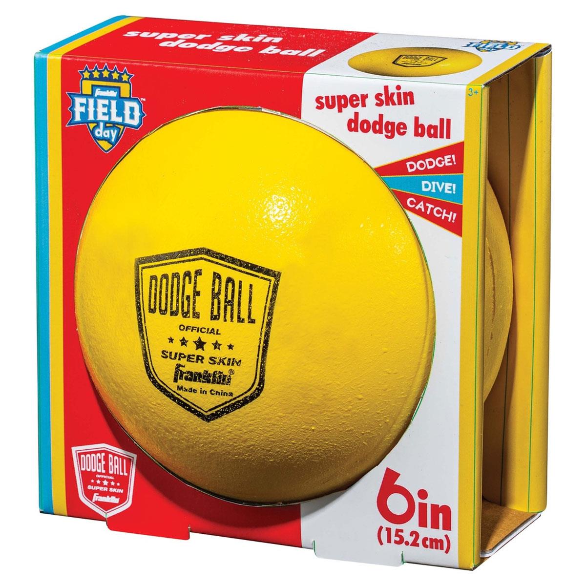 Franklin Superskin 6 Inch Dodgeball Assorted Colour Durable Polyurethane Foam Playground Ball for Indoor & Outdoor Games - Image 3