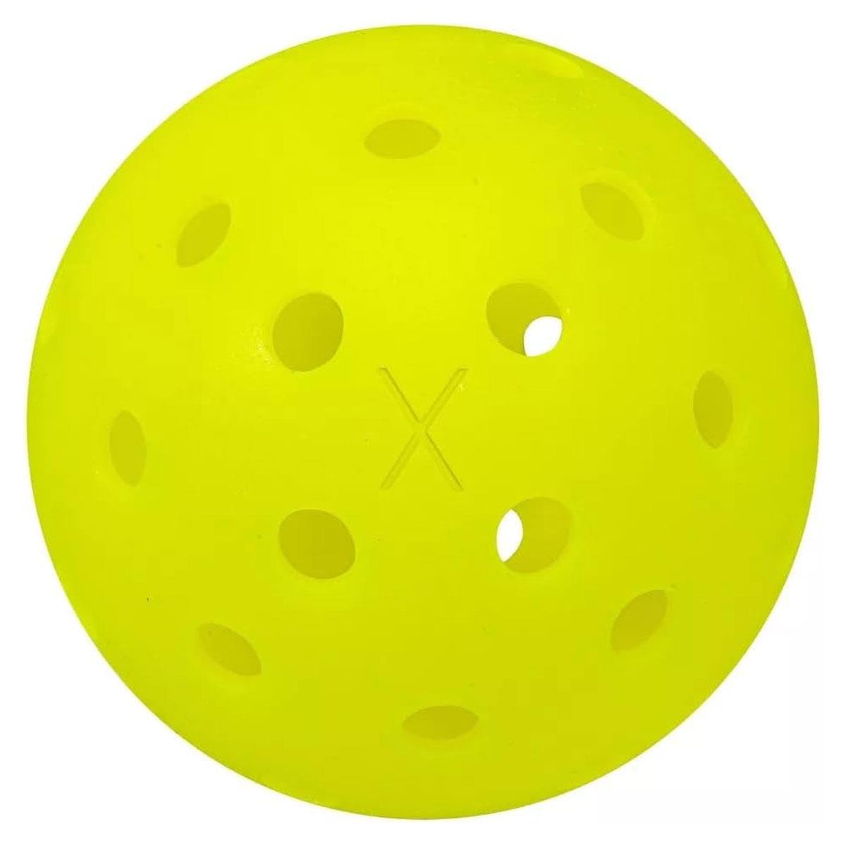 Franklin X-40 Outdoor Pickleballs Yellow 6 Pack 40 Hole USA Pickleball Approved Official US Open Ball 74mm - Image 3