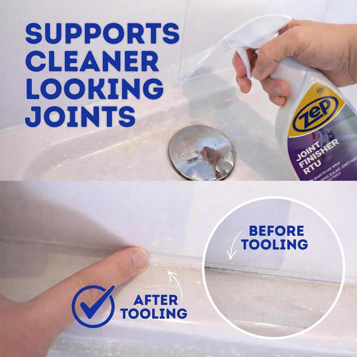Zep Sealant Joint Smoother & Re-Finisher 750ml Ready-to-Use Spray for Silicone MS Polymer & Polyurethane - Image 4