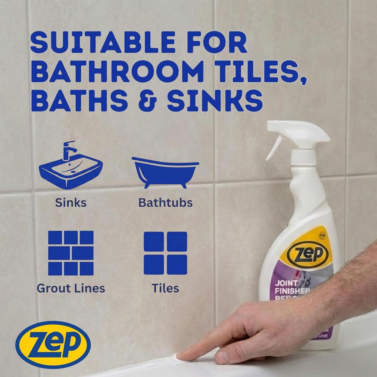 Zep Sealant Joint Smoother & Re-Finisher 750ml Ready-to-Use Spray for Silicone MS Polymer & Polyurethane - Image 5