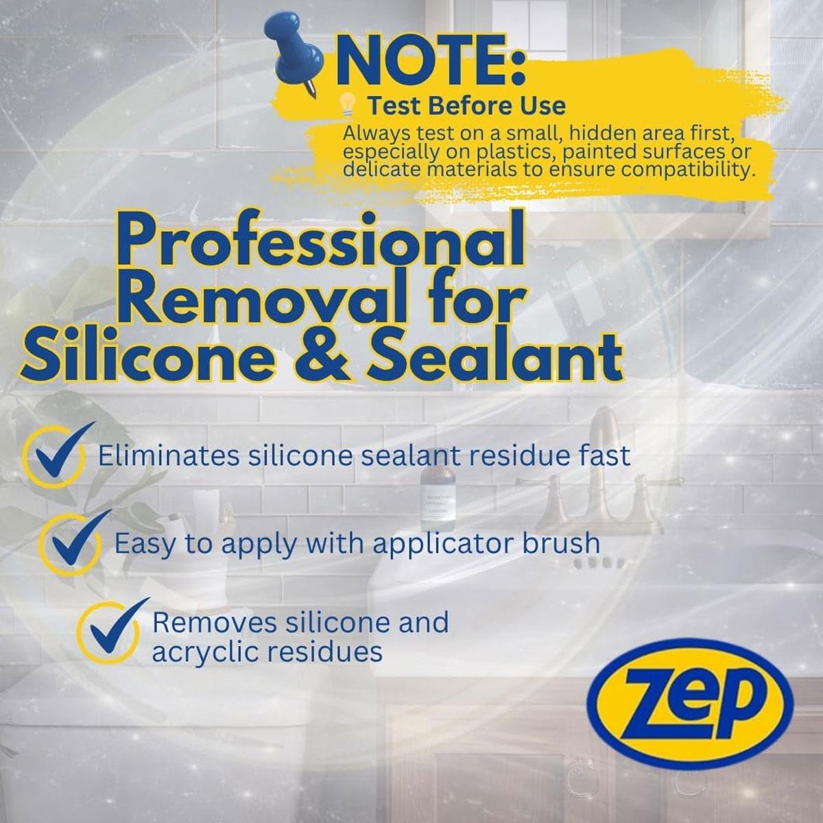Zep Silicone Sealant Remover Gel 100ml with Built-In Brush Cap for Cured Silicone and Acrylic Sealant - Image 3