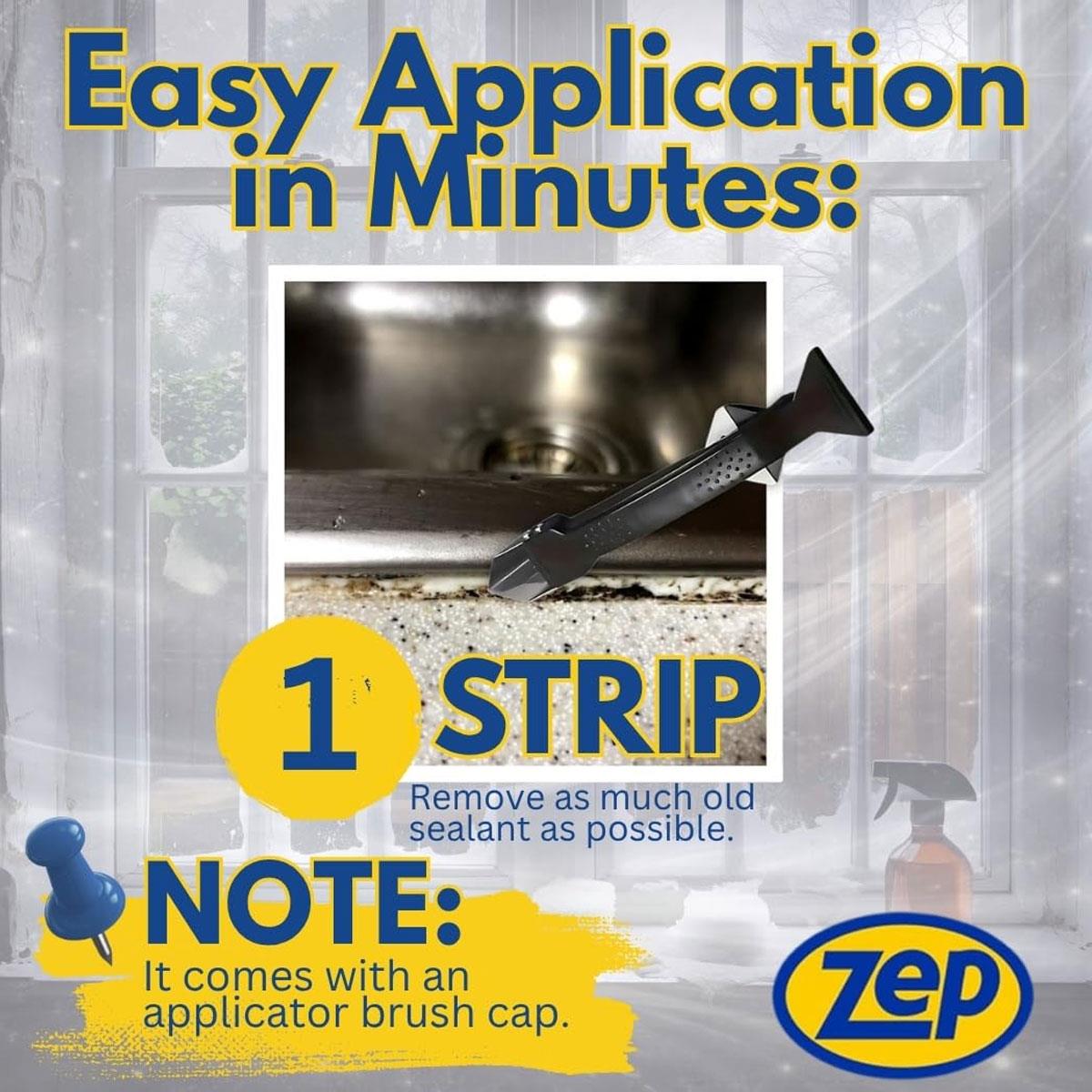Zep Silicone Sealant Remover Gel 100ml with Built-In Brush Cap for Cured Silicone and Acrylic Sealant - Image 4
