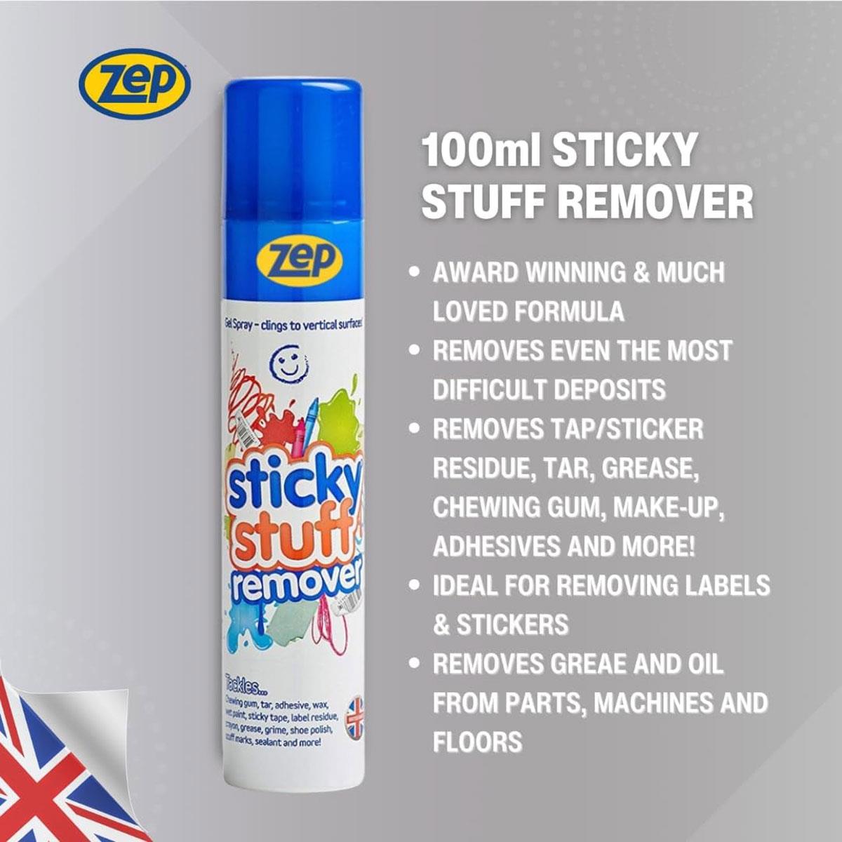 Zep De-Solv-it Sticky Stuff Remover Gel 100ml Adhesive Sticker & Grease Remover - Image 3