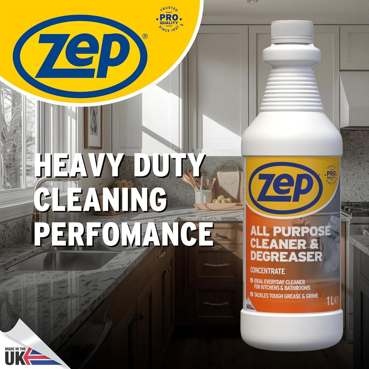 Zep All Purpose Cleaner & Degreaser Concentrate 1L Heavy Duty Multi-Surface Cleaner - Image 7