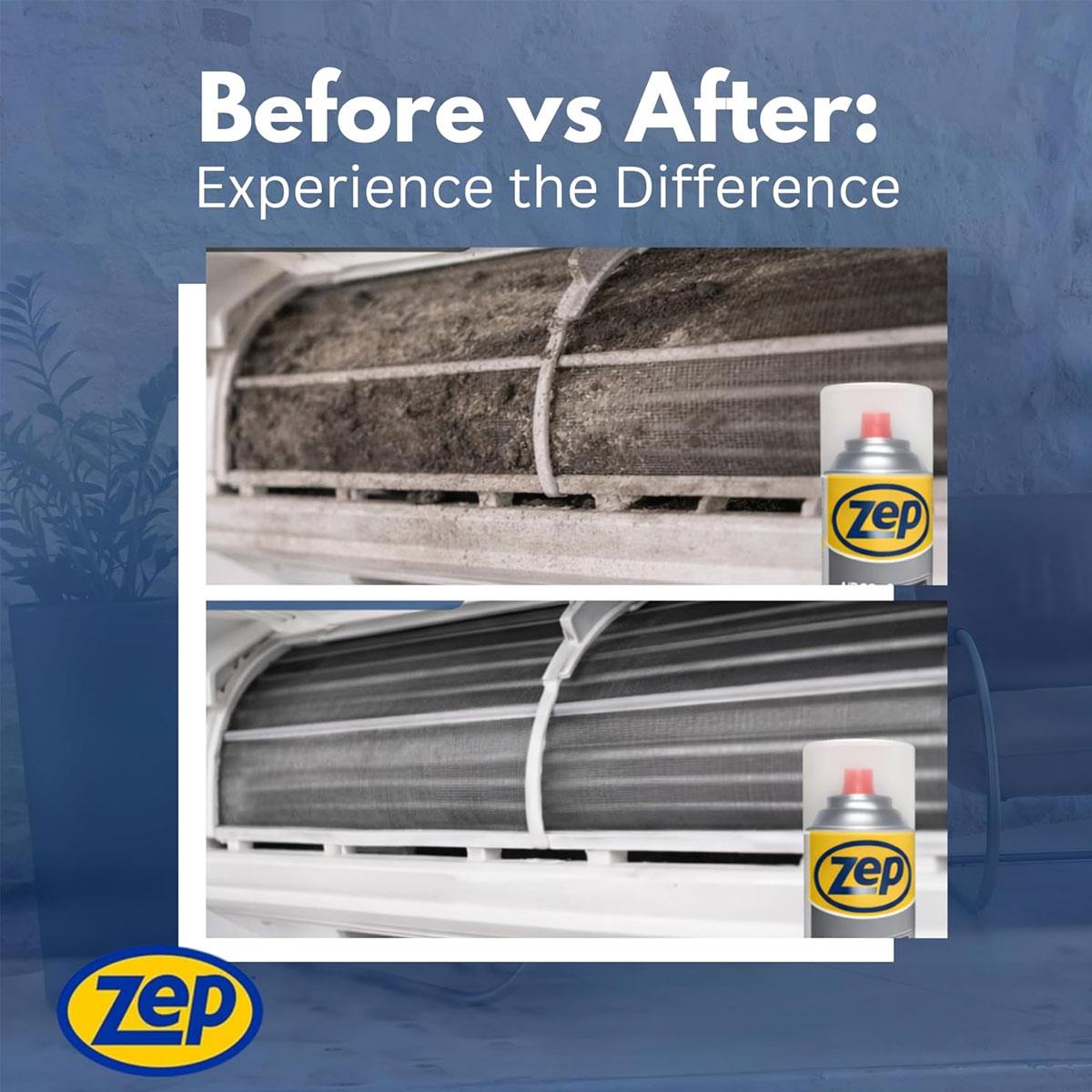 Zep Air Conditioning & Heat Pump Cleaner Foaming Spray 500ml Water-Based No-Rinse HVAC Cleaner - Image 6