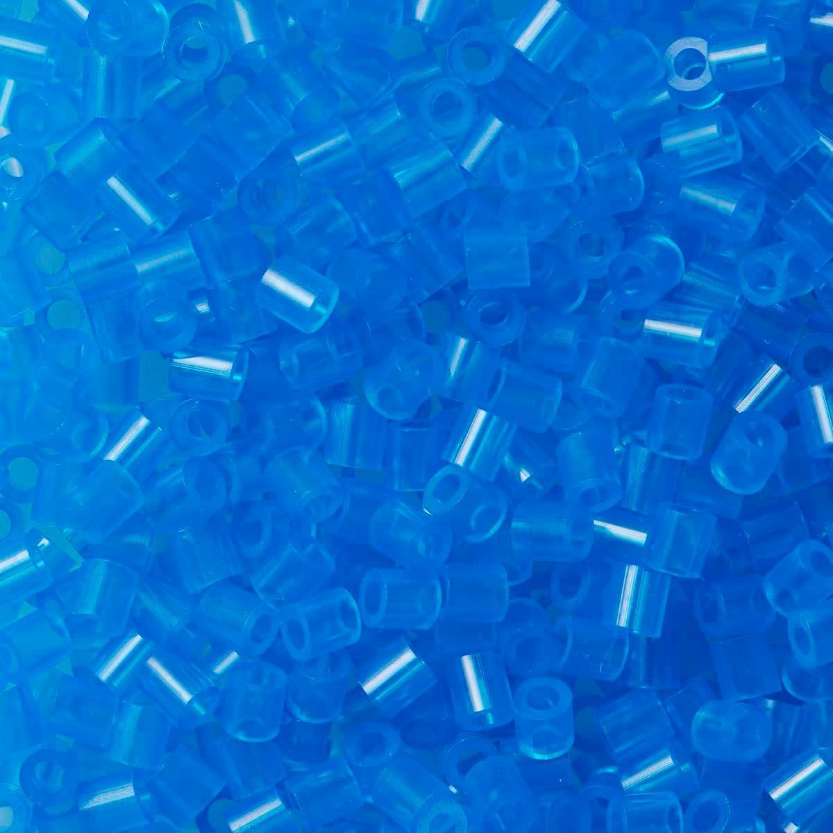 Hama Midi Beads 1,000 Pack Translucent Blue 5mm Plastic Fuse Beads For Arts And Crafts - Image 2