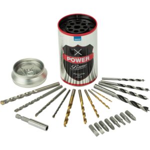Draper 22 Piece Drill Bit and Screwdriver Bit Set Power Brew Special Edition HSS CR-V Magnetic Holder