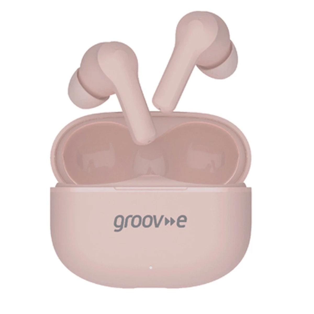 Groov-e Sound Buds True Wireless Earbuds Bluetooth TWS 15 Hour Playtime Touch Controls Pink - Image 2