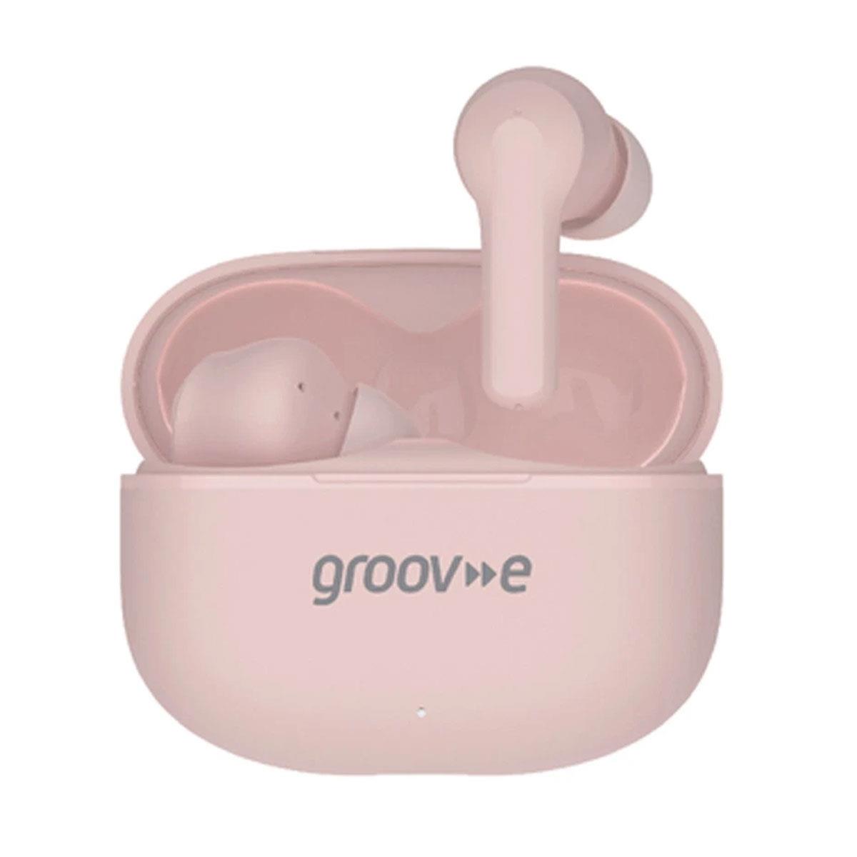 Groov-e Sound Buds True Wireless Earbuds Bluetooth TWS 15 Hour Playtime Touch Controls Pink - Image 3