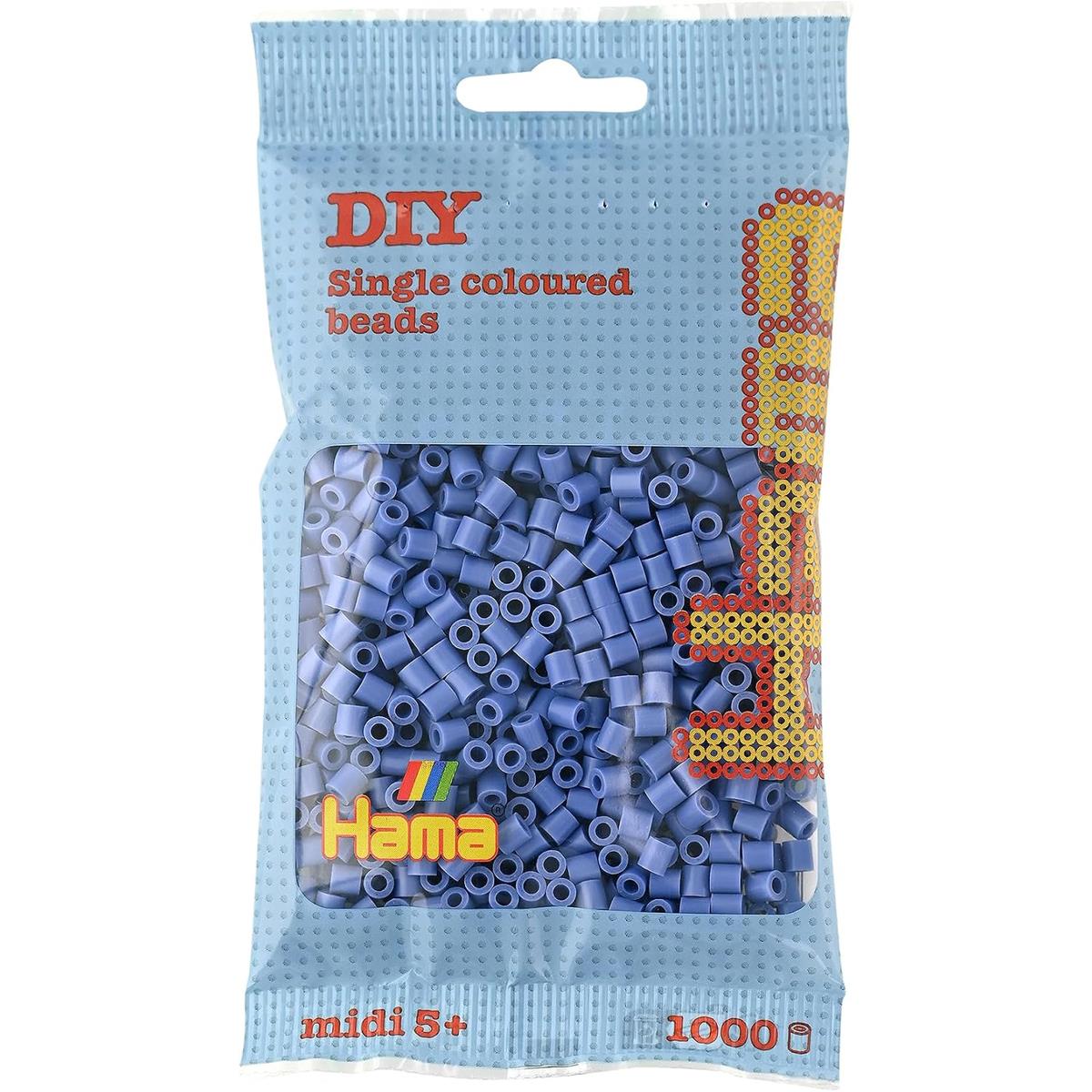 Hama Midi Ironing Beads 1,000 Pack Lavender 5mm Plastic Fuse Beads For Arts And Crafts