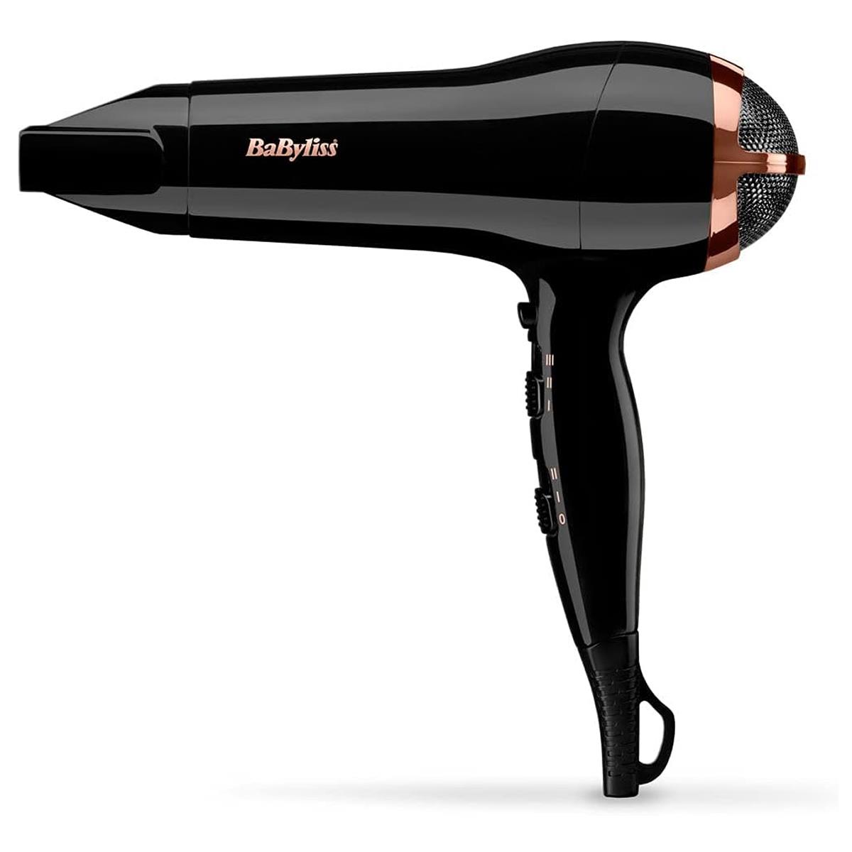 BaByliss Rose Lustre 2400W Hair Dryer Ionic And Ceramic Technology 3 Heat 2 Speed Cool Shot Black