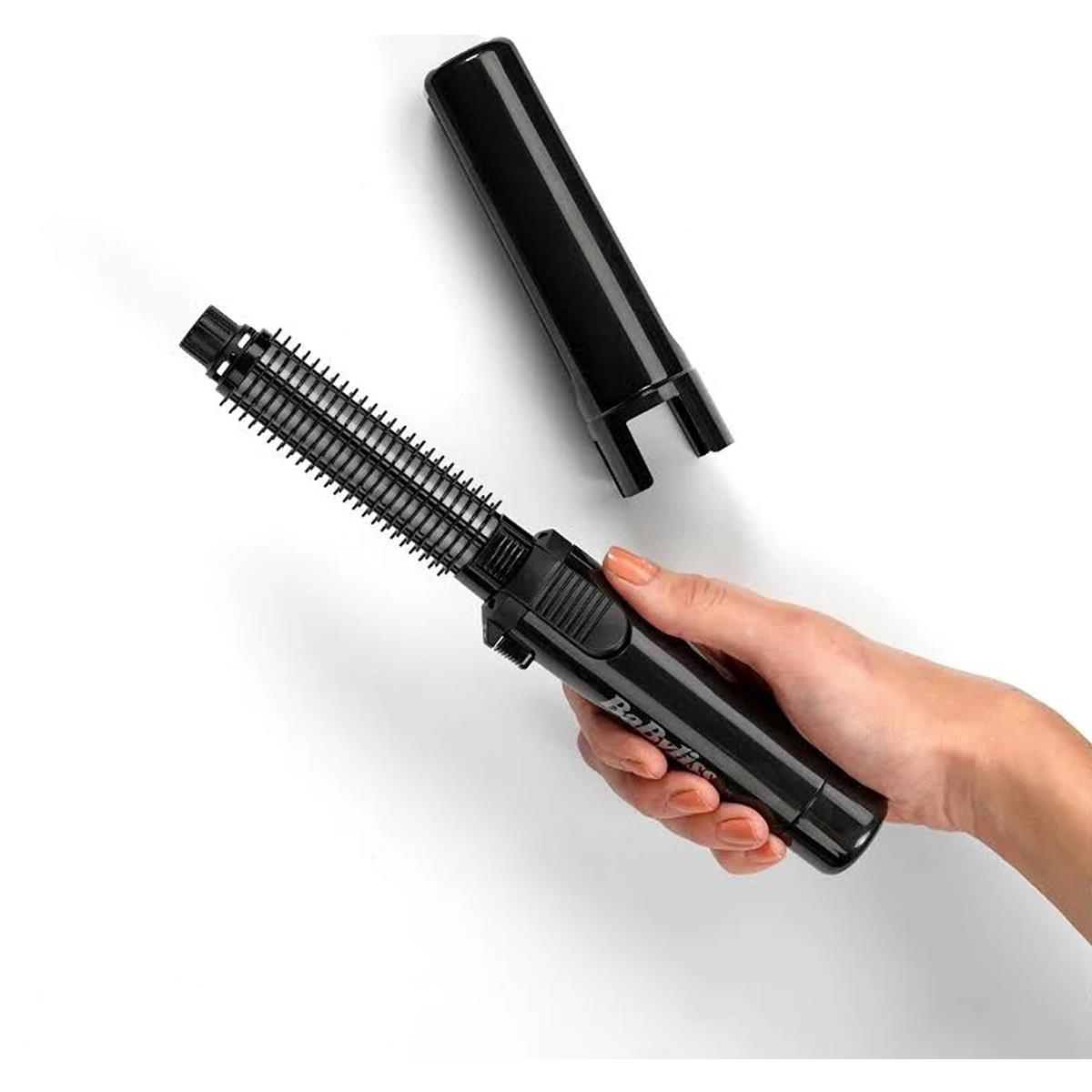 Babyliss Pro Cordless Gas Hair Curler And Brush 19mm Ceramic Barrel 200°C Black - Image 2