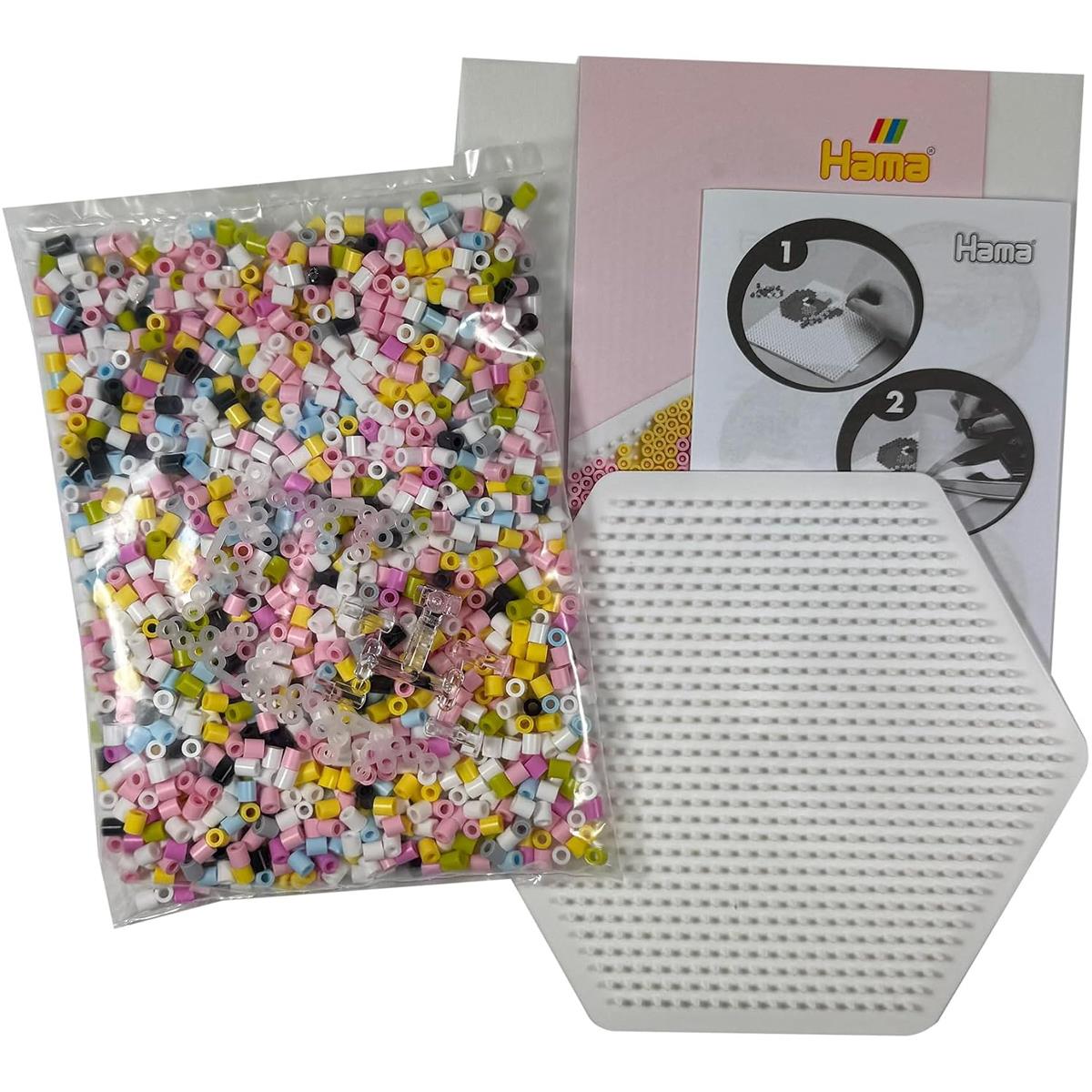 Hama Midi Beads Unicorn Craft Set Approx 2,000 Fuse Beads Pegboard Templates And Ironing Paper Ages 5+ - Image 5