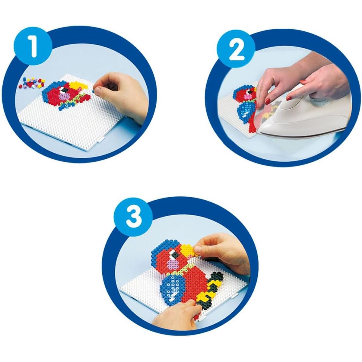 Hama Magical Horses Midi Bead Craft Set 4,000 Fuse Beads 2 Pegboards Templates And Ironing Paper Ages 5+ - Image 4
