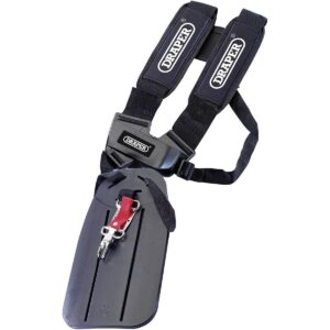 Draper Expert Safety Harness for Grass & Brush Cutters Nylon Cushioned Pads Adjustable Straps Quick Release Black