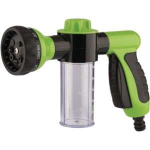 Draper 8 Pattern Water Spray Gun with 100ml Reservoir Tank Plastic Trigger Grip Garden & Car Washing