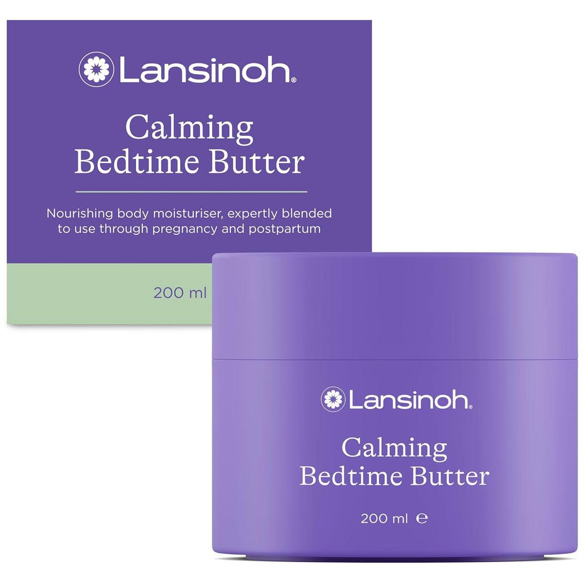Lansinoh Calming Bedtime Magnesium Butter 200ml Pregnancy & Postpartum Shea Cocoa Butter Lavender Chamomile