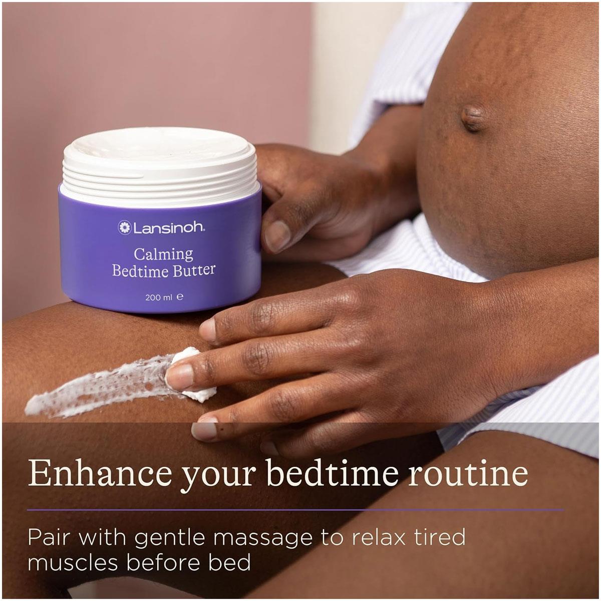 Lansinoh Calming Bedtime Magnesium Butter 200ml Pregnancy & Postpartum Shea Cocoa Butter Lavender Chamomile - Image 2