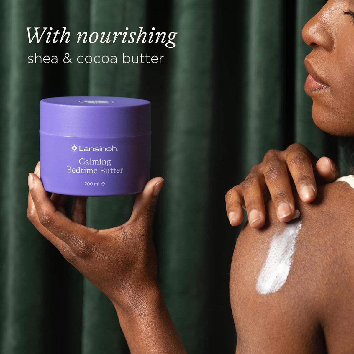 Lansinoh Calming Bedtime Magnesium Butter 200ml Pregnancy & Postpartum Shea Cocoa Butter Lavender Chamomile - Image 4
