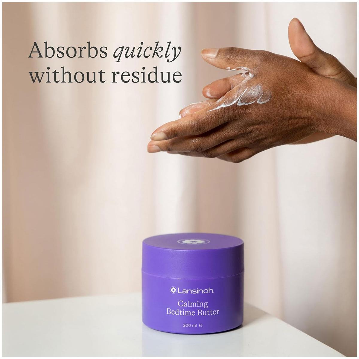 Lansinoh Calming Bedtime Magnesium Butter 200ml Pregnancy & Postpartum Shea Cocoa Butter Lavender Chamomile - Image 5