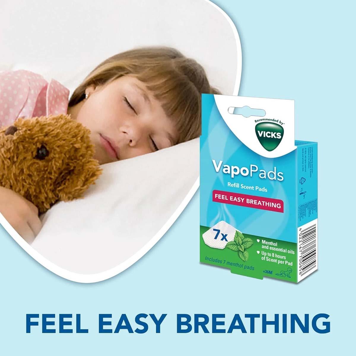 Vicks VapoPads Menthol Scented Pads 7 Pack With Essential Oils For Humidifiers, Inhalers And Vaporizers - Image 2
