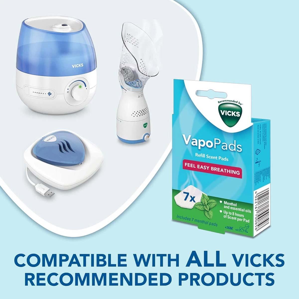 Vicks VapoPads Menthol Scented Pads 7 Pack With Essential Oils For Humidifiers, Inhalers And Vaporizers - Image 4