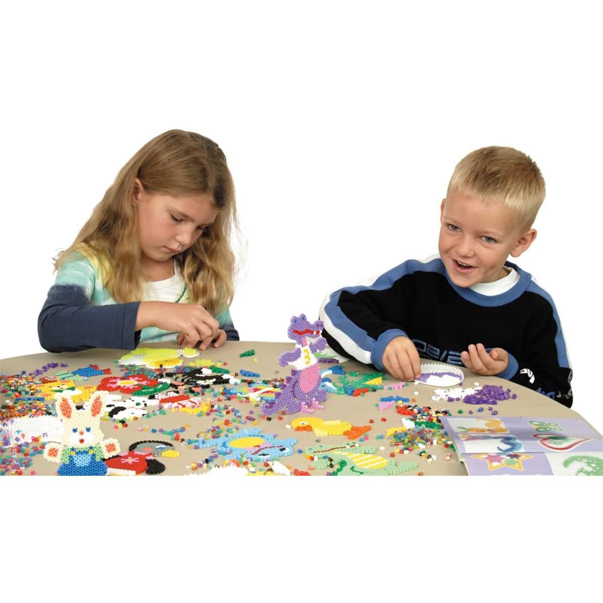 Hama Glow In The Dark Midi Bead Craft Set Approx 1,500 Mixed 5mm Fuse Beads Hanging Box - Image 6