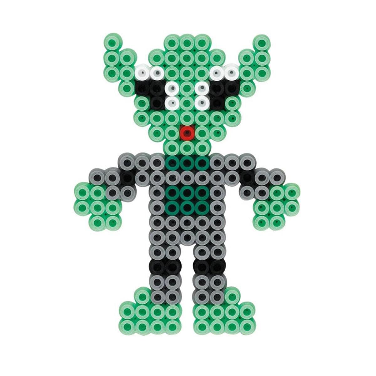 Hama Glow In The Dark Midi Bead Craft Set Approx 1,500 Mixed 5mm Fuse Beads Hanging Box - Image 9