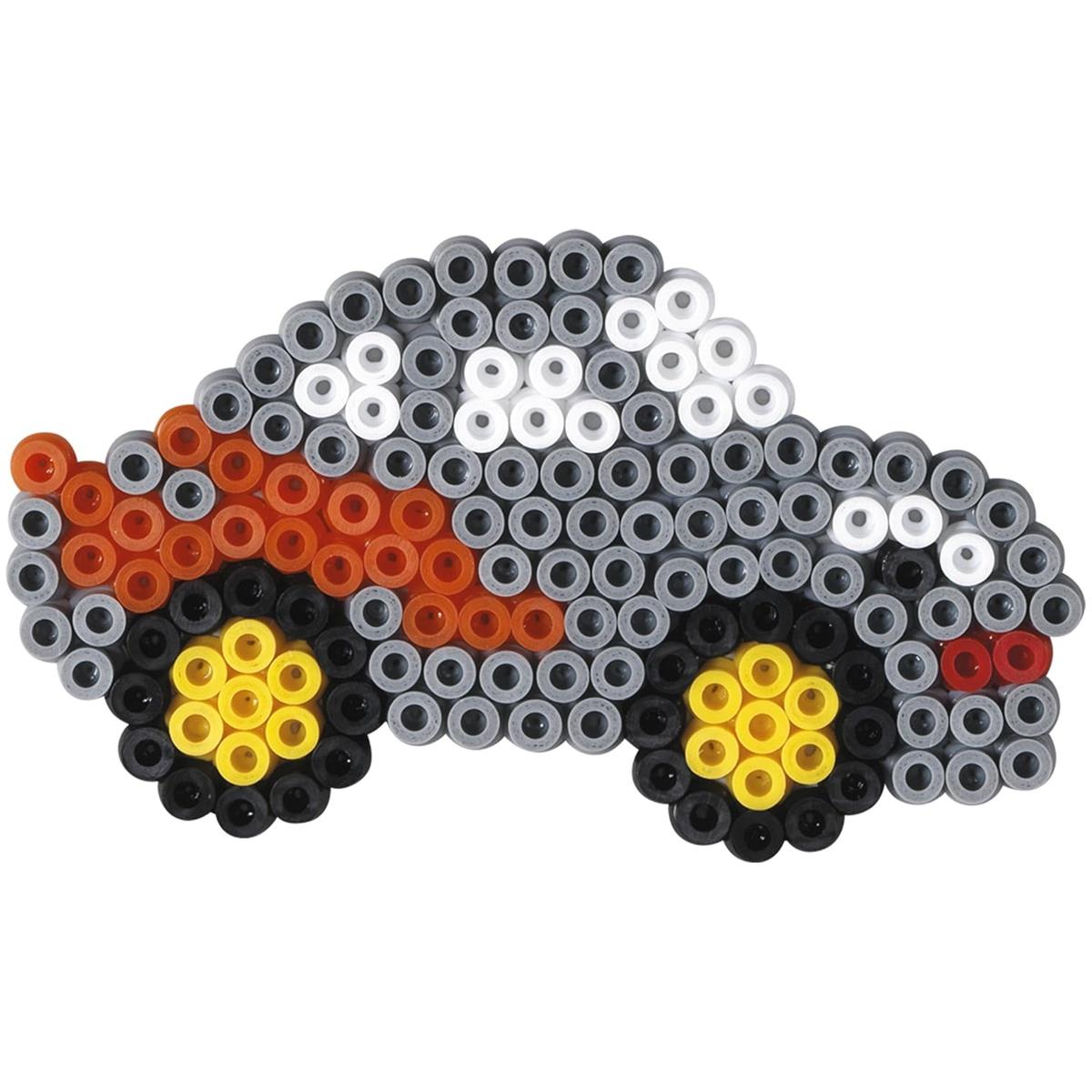 Hama Dinosaur And Car Craft Set 2,000 Multicolour Midi Fuse Beads Pegboards And Accessories Ages 5+ - Image 2