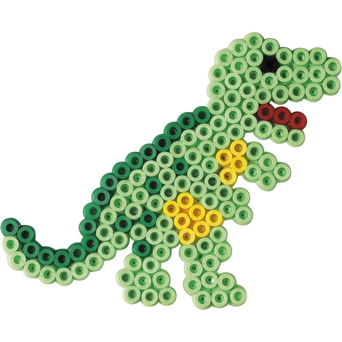 Hama Dinosaur And Car Craft Set 2,000 Multicolour Midi Fuse Beads Pegboards And Accessories Ages 5+ - Image 3