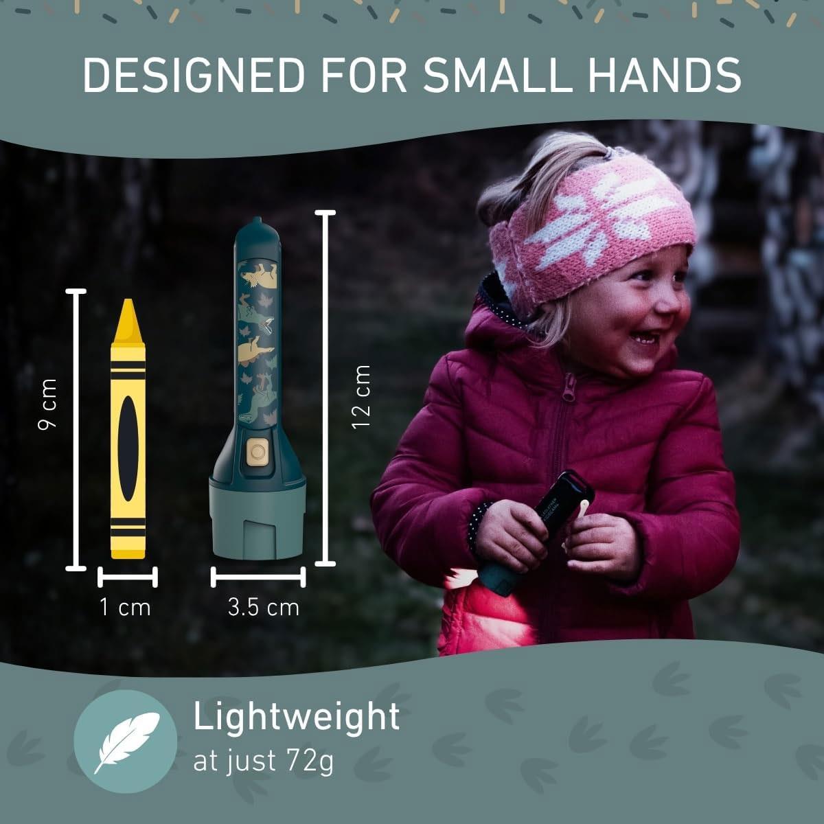 Ledlenser KidBEAM4 Kids LED Torch Green 4 Colour Light 70 Lumens 2x AAA Batteries IP44 120mm - Image 6