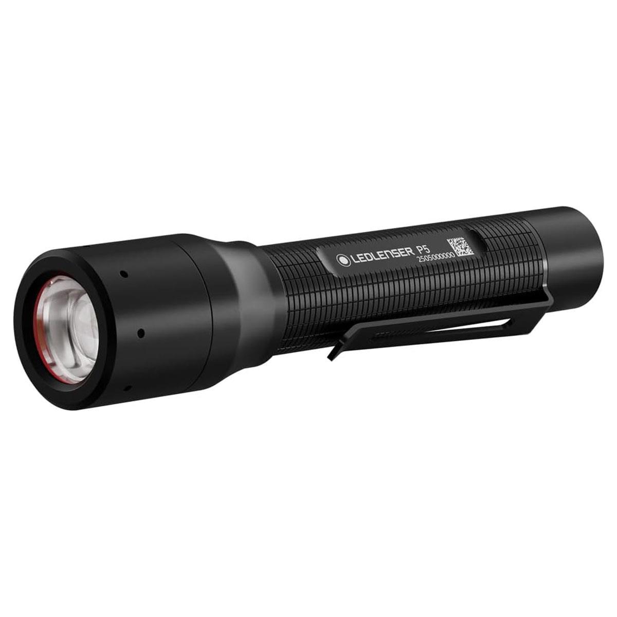 Ledlenser P5 LED Torch Black 200 Lumens 170m Adjustable Focus 3 Modes AA Battery IP54 119mm