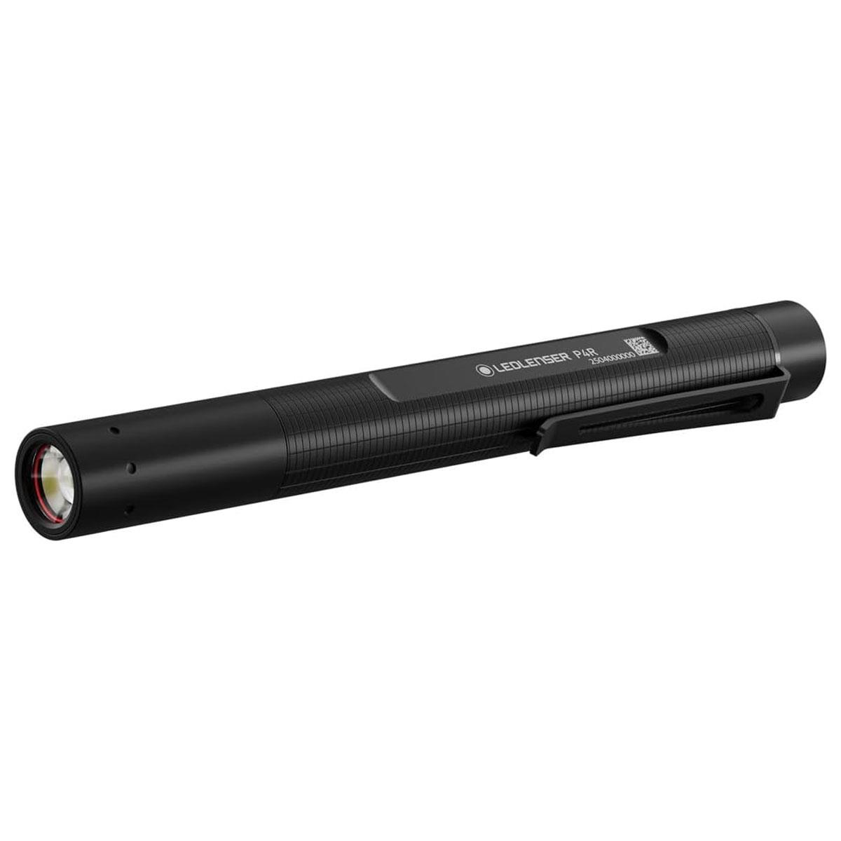Ledlenser P4R Rechargeable LED Penlight Black 300 Lumens 100m Focus USB-C 13h Runtime IP54 142mm