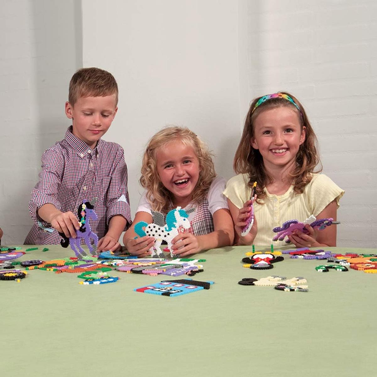 Hama 3D Dinosaur Fuse Bead Gift Set 2,500 Earth Tone Midi Beads Pegboards Connectors Ages 5+ - Image 2