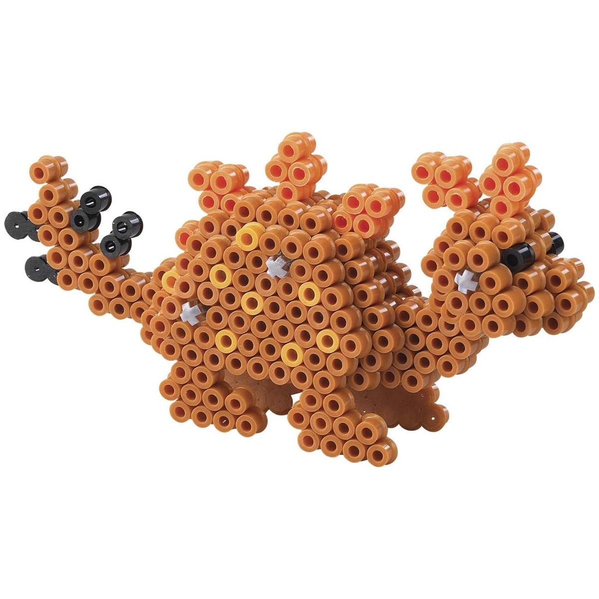 Hama 3D Dinosaur Fuse Bead Gift Set 2,500 Earth Tone Midi Beads Pegboards Connectors Ages 5+ - Image 5