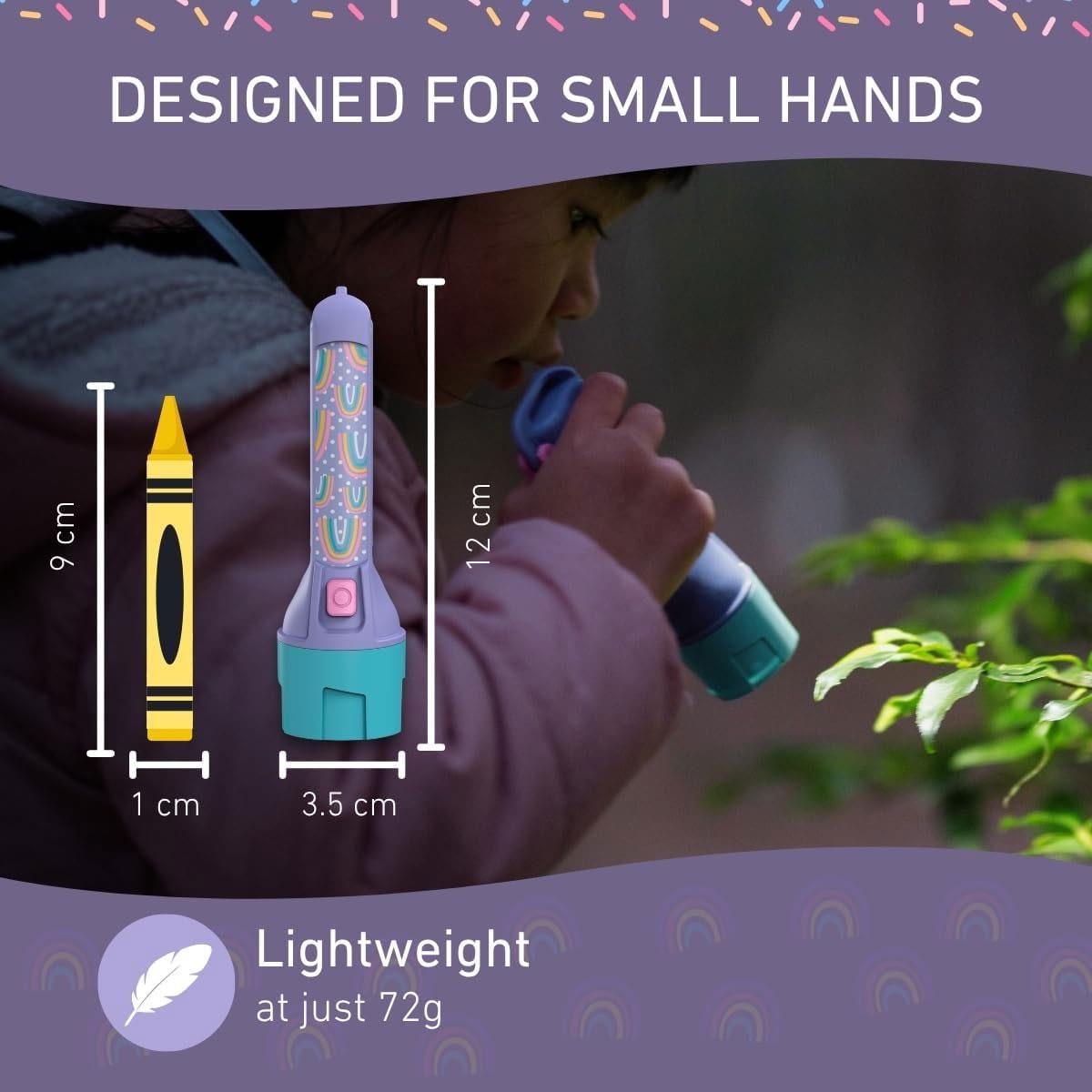Ledlenser KidBEAM4 Kids LED Torch Purple 4 Colour Light 70 Lumens 2x AAA Batteries IP44 120mm - Image 5
