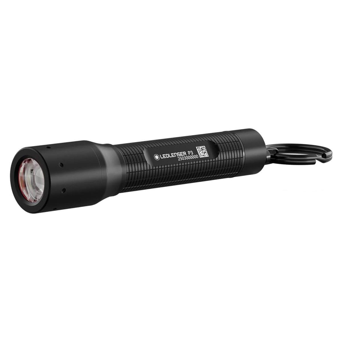 Ledlenser P3 Mini LED Torch Black 130 Lumens 110m Adjustable Focus 3 Modes AAA Battery IP54 94mm