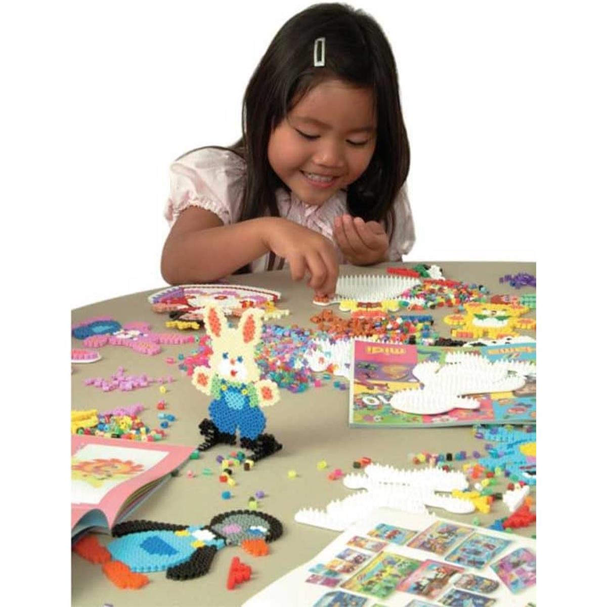 Hama Small Midi Pegboards Set Heart Penguin And Christmas Tree 3 Reusable Plastic Templates - Image 2