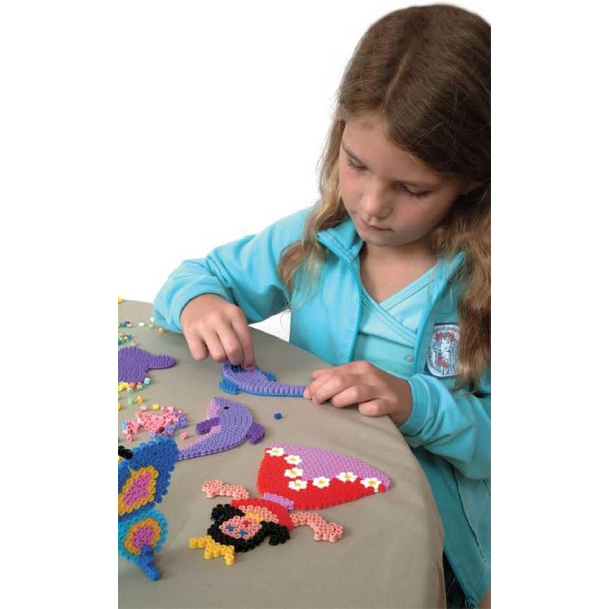 Hama Small Midi Pegboards Set Heart Penguin And Christmas Tree 3 Reusable Plastic Templates - Image 3
