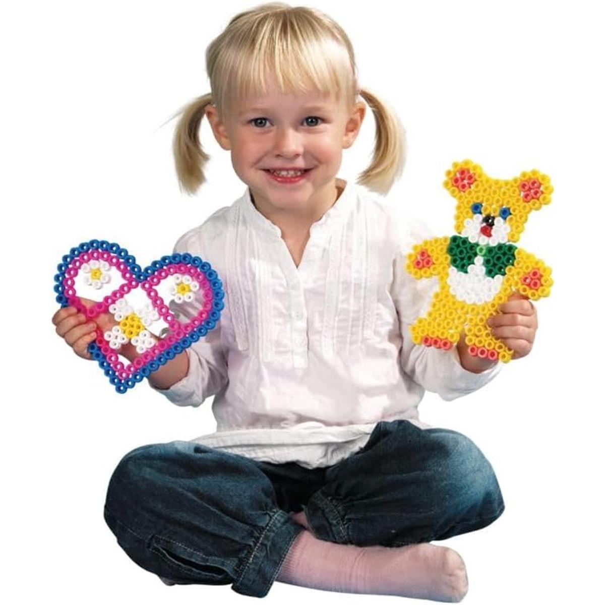 Hama Small Midi Pegboards Set Heart Penguin And Christmas Tree 3 Reusable Plastic Templates - Image 4