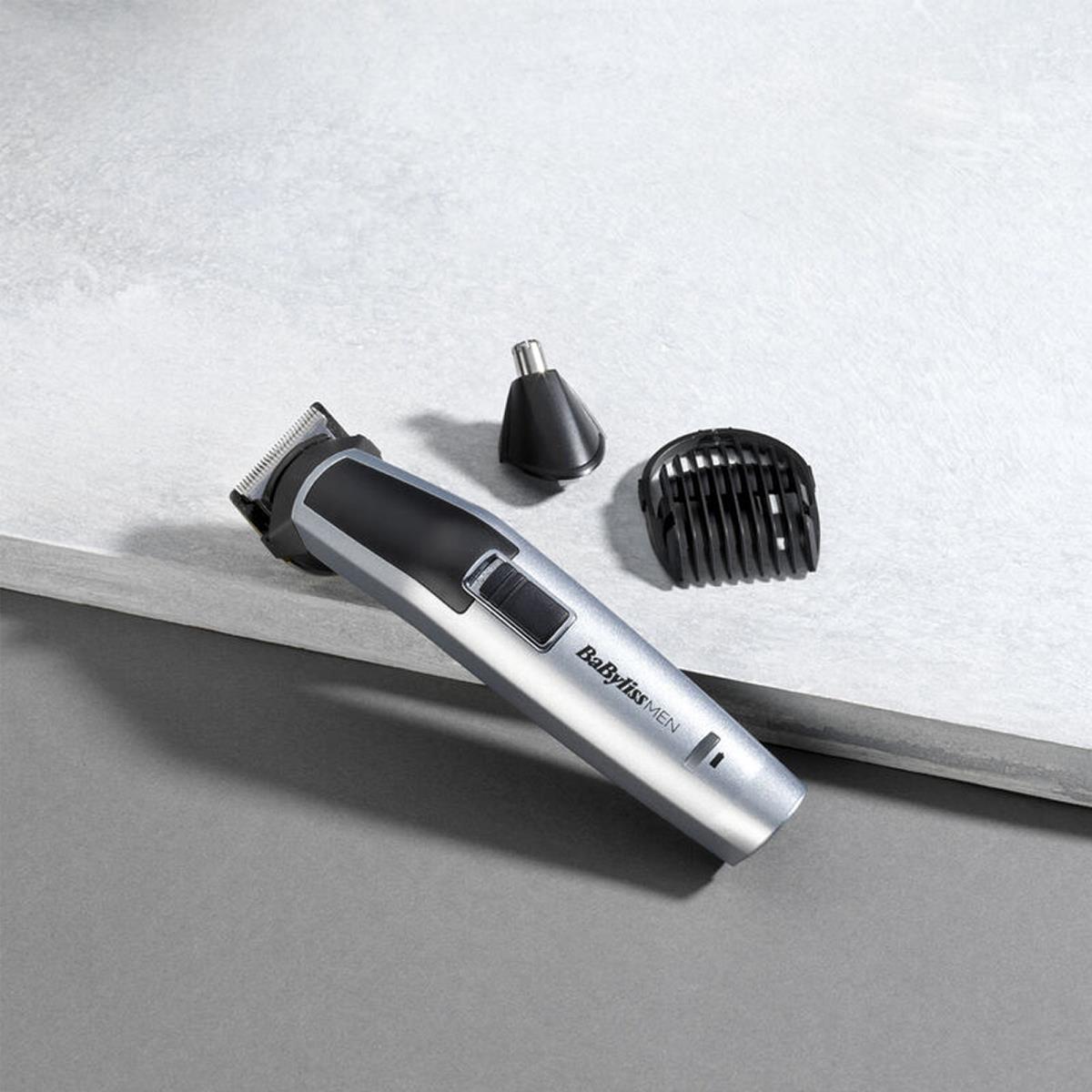 BaByliss 10-in-1 Titanium Multi Grooming Kit For Men Cordless 60-Min Runtime Beard And Body Trimmer Silver - Image 9