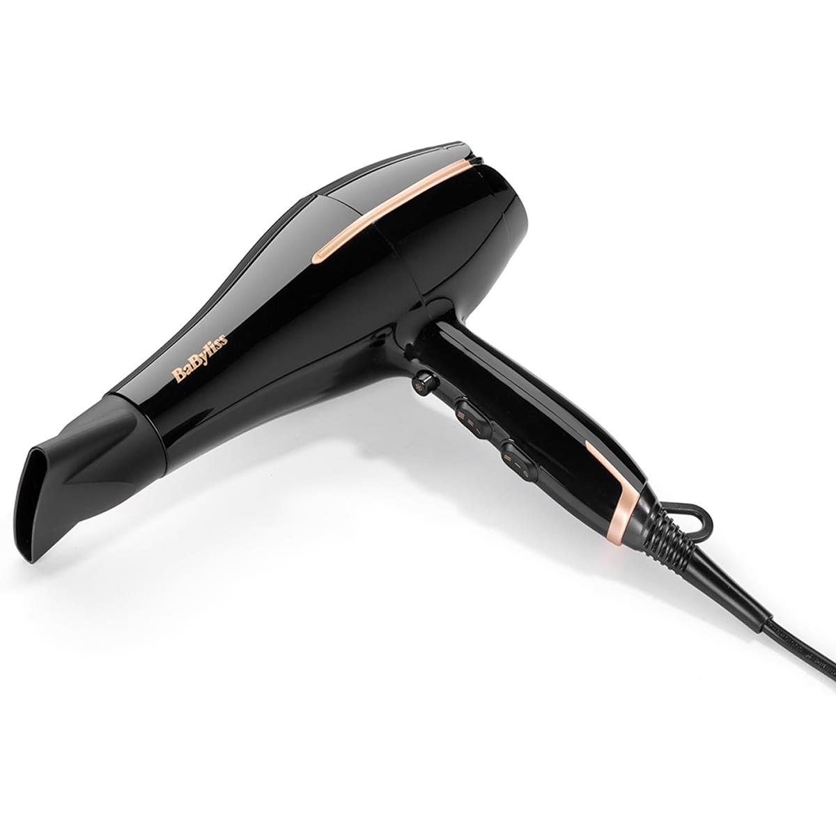 BaByliss Salon Pro Hair Dryer 2200W Ionic Frizz Control 3 Heat And 2 Speed Settings Black - Image 6